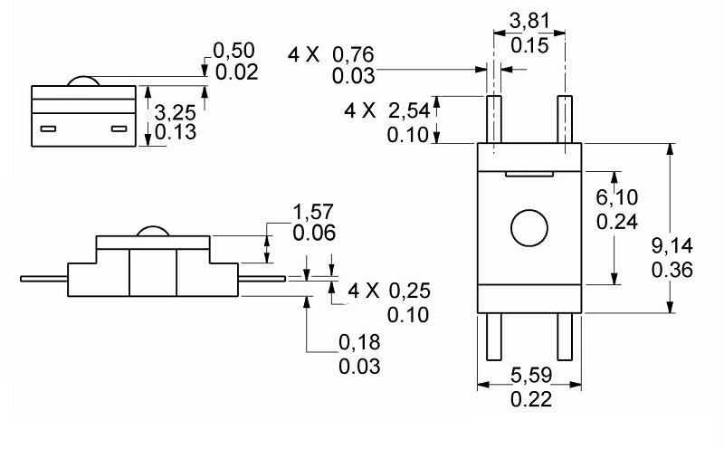 觸力傳感器尺寸圖